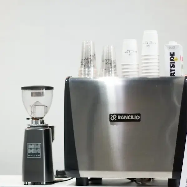 Espresso machine on the Daily Grind coffee cart