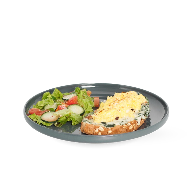 spinach mushroom toast